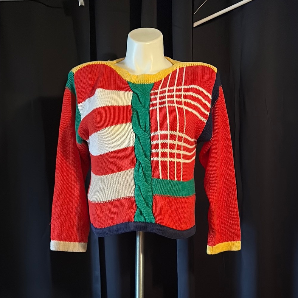 Colorful Patchwork Sweater
